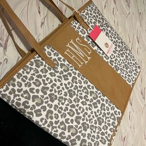 Marleylilly tote with initals HMS